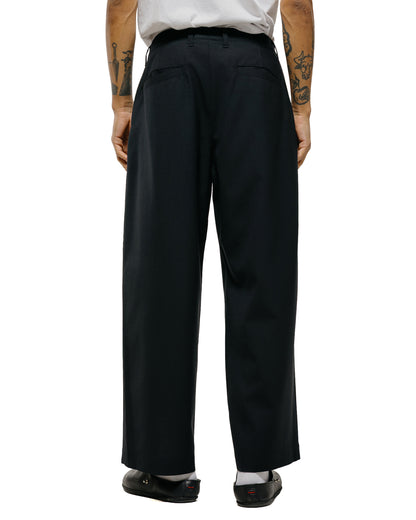 Universal Products Summer Wool Wide Trousers Black