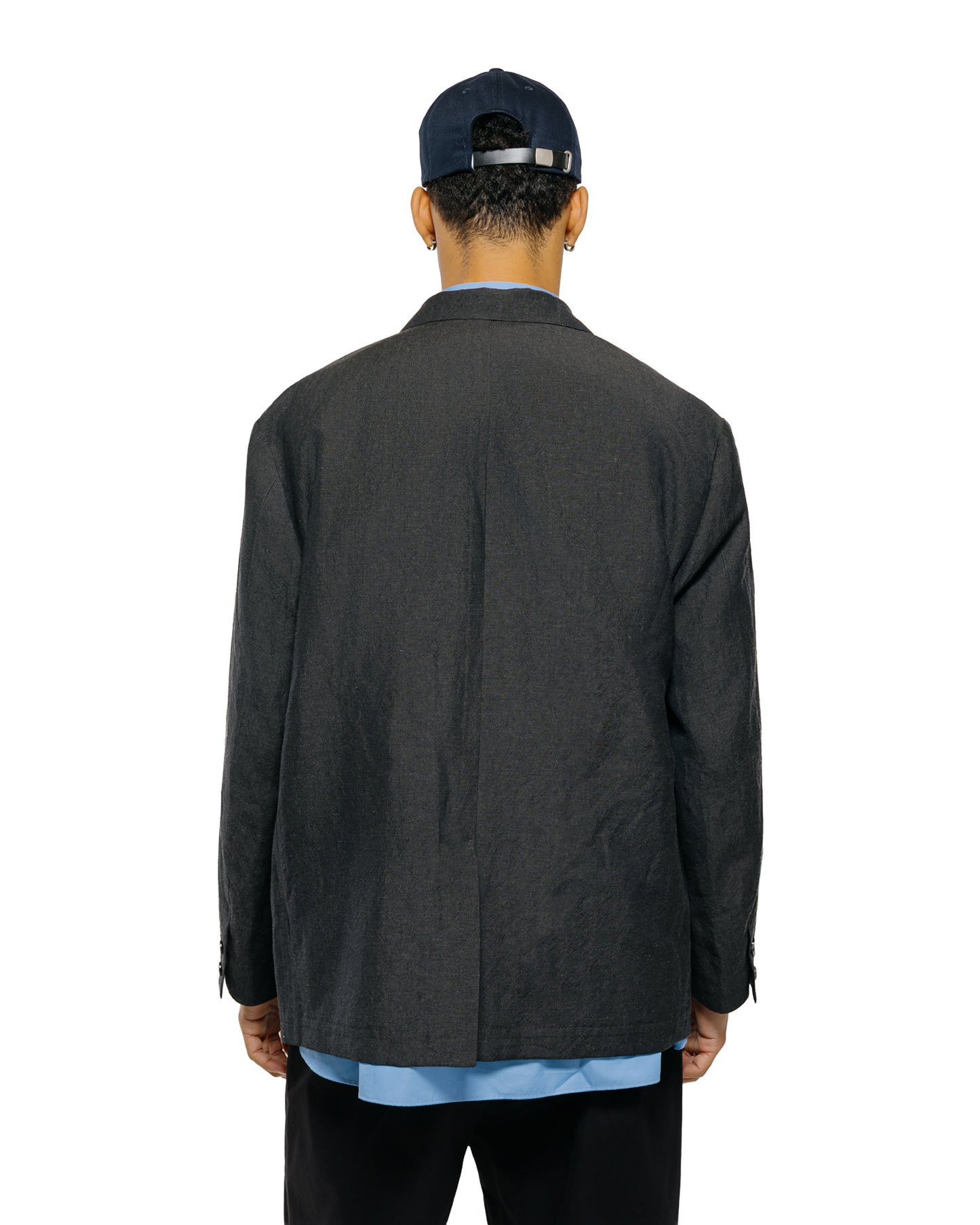 Universal Products Wool Linen 2B Jacket Charcoal