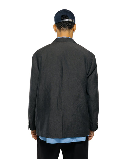 Universal Products Wool Linen 2B Jacket Charcoal