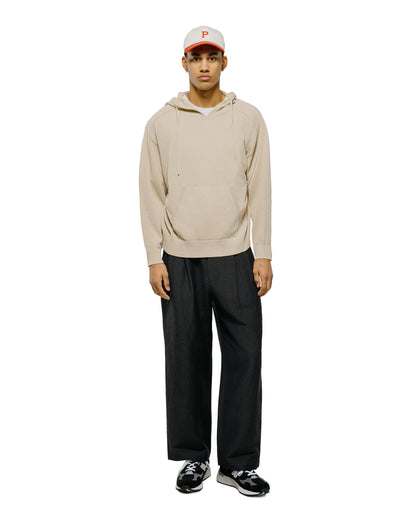 Universal Products Wool Linen 2 Tuck Trousers Charcoal
