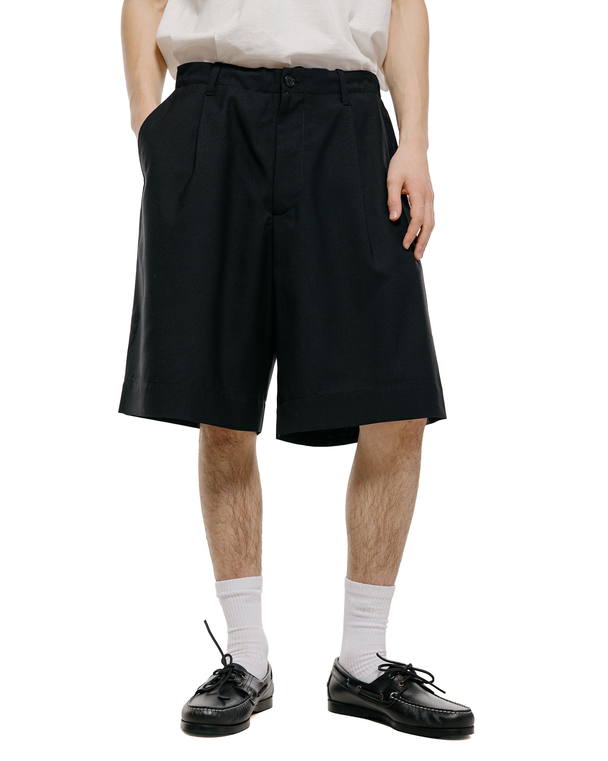 lost & found Universal Products Universal Products Wool Shorts Black