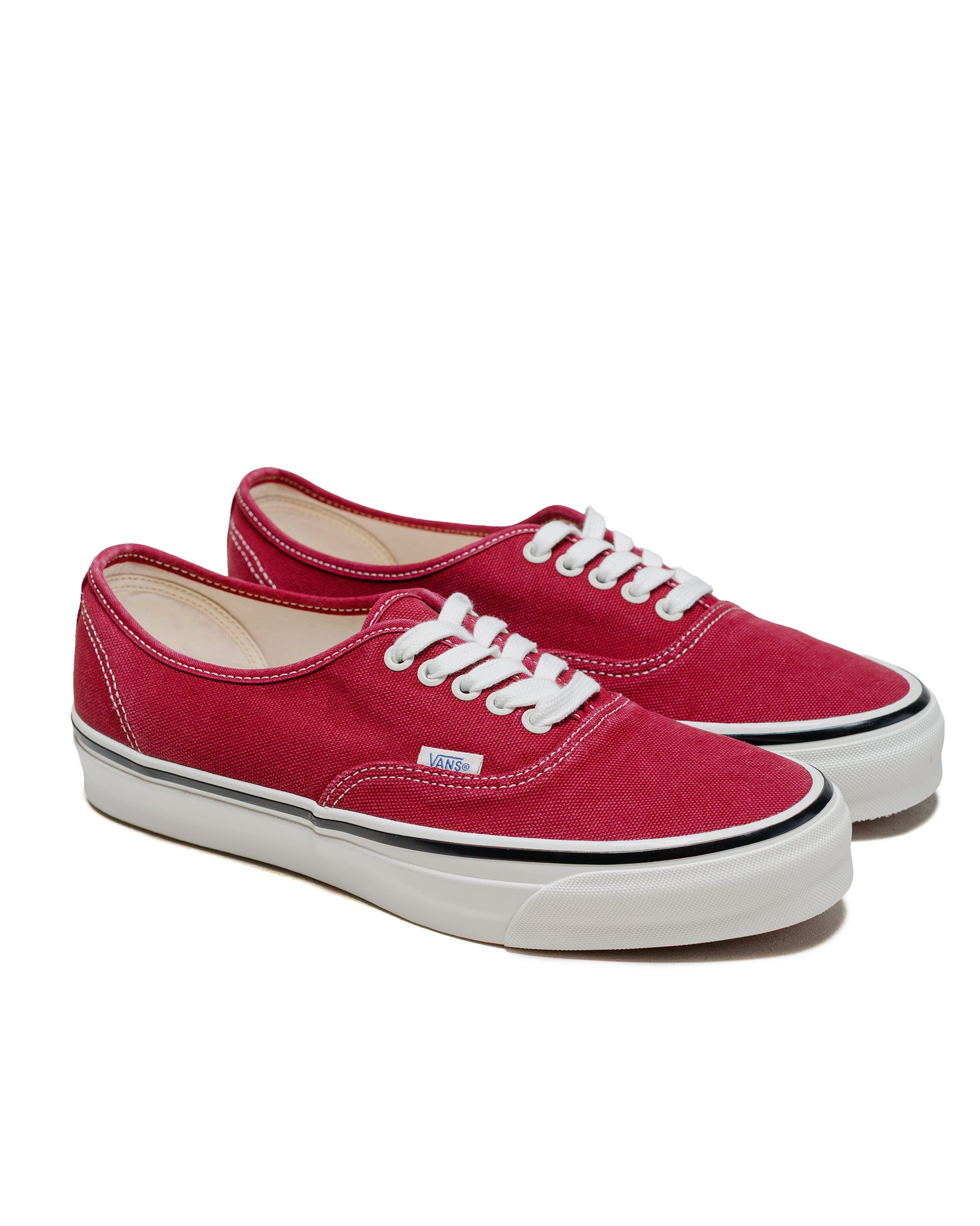 Vans プレミアム オーセンティック 44 LX ダックキャンバス ボルドーレッド