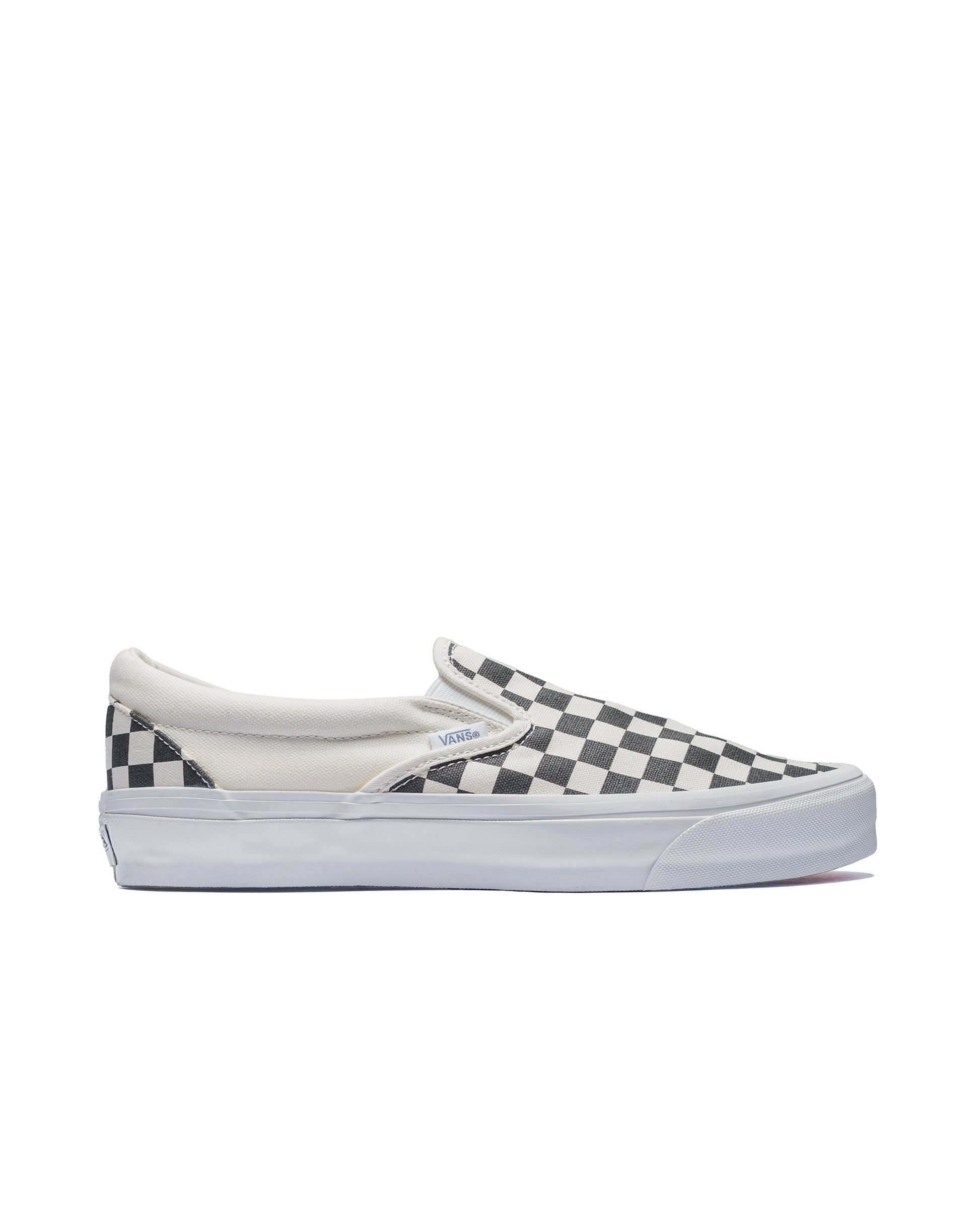 Checkered Vans Vans White Canvas Slip Ons Vans Checkerboard Slip On Limoges/White – GREY WILD