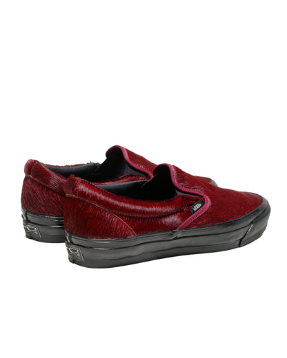 Vans Premium Slip-On Reissue 98 LX Pony Hair Burgundy