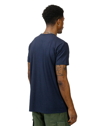 Velva Sheen 2PAC S/S C/N Tee w/PKT Navy model back