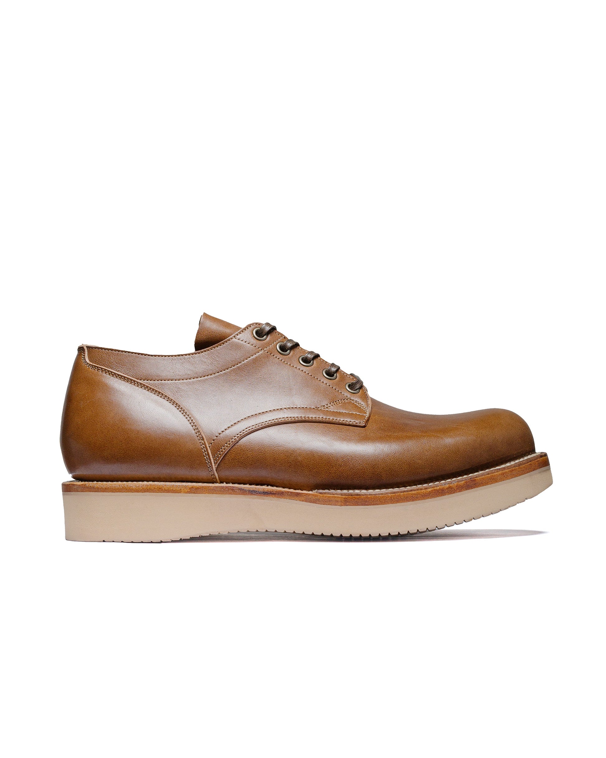 Viberg 145 Oxford Shoe Asfalto Lucida Horsebutt