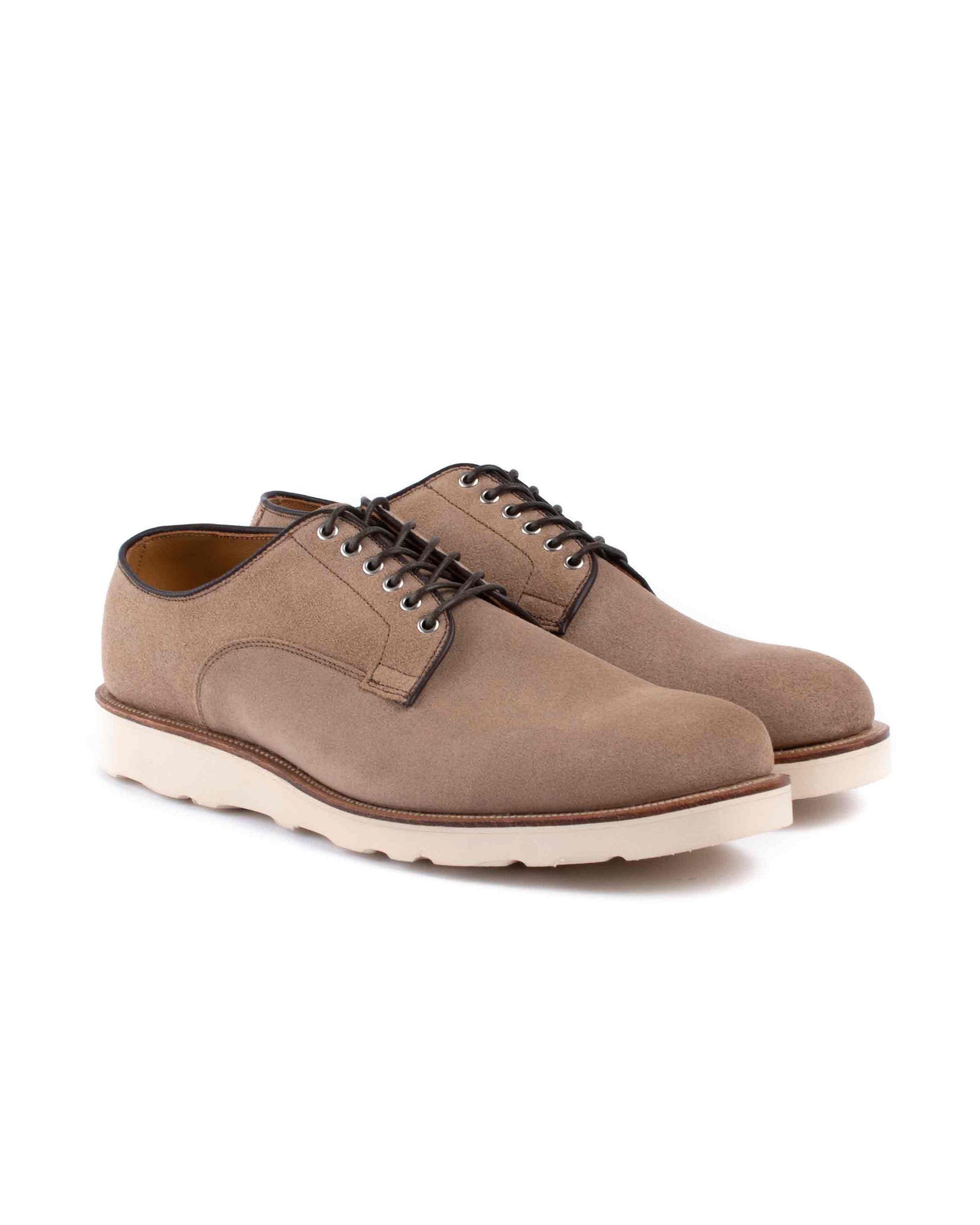 Viberg Natural Chromexcel Roughout Derby Shoe Viberg Natural Chromexcel Roughout Derby Shoe