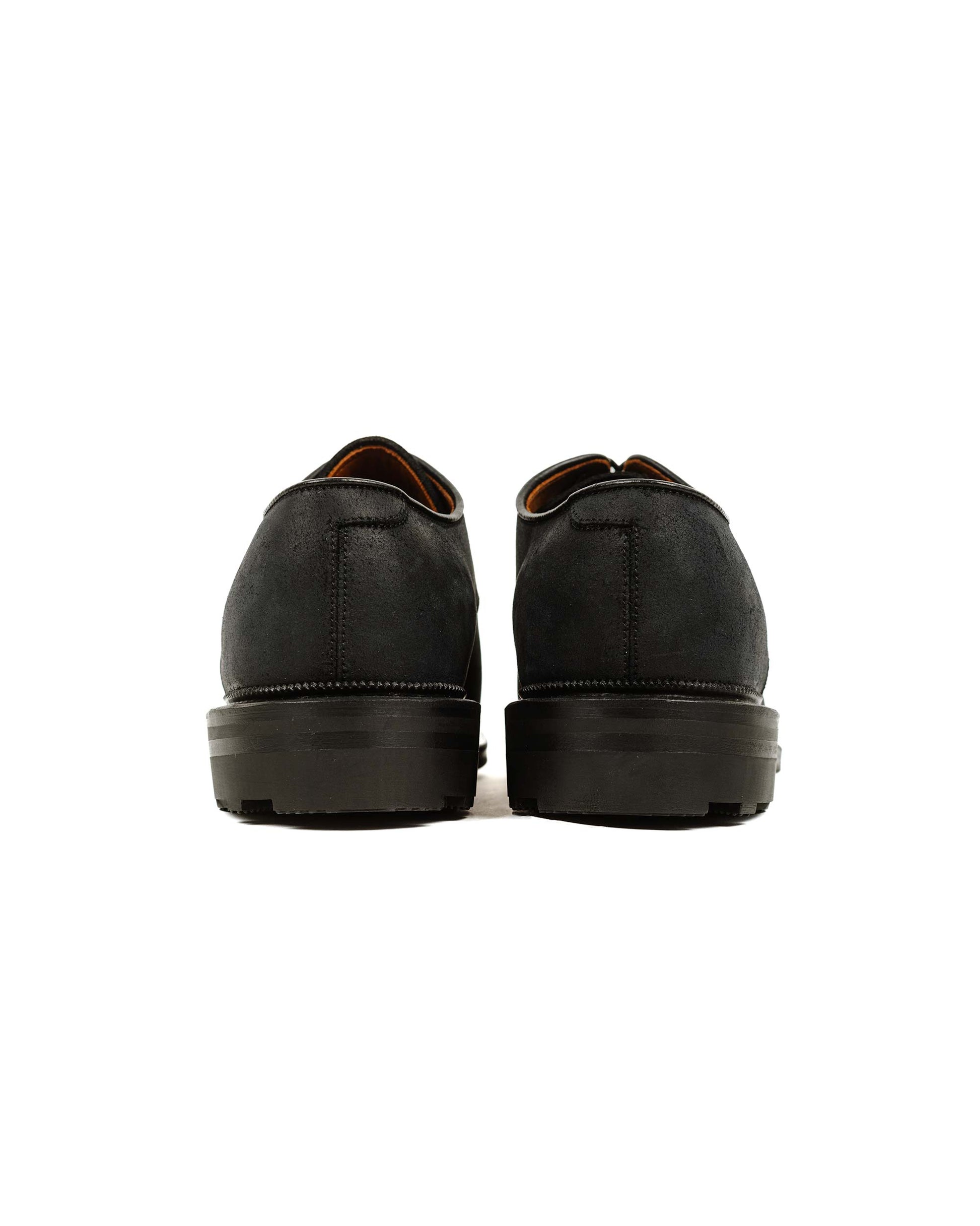 Viberg Rockland Blucher Black Waxy Commander Back