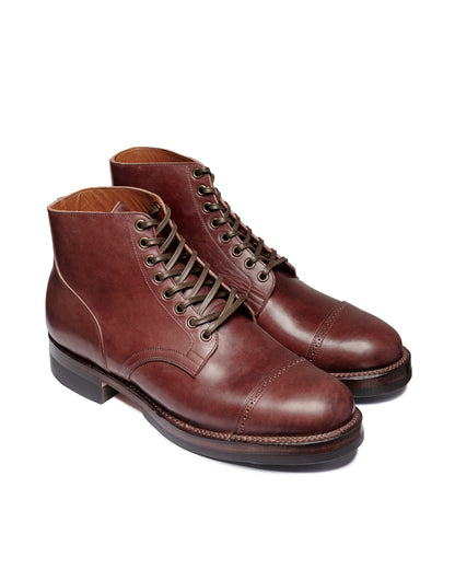 Viberg Service Boot 2030 BCT Burgundy Lucida Horsebutt front side