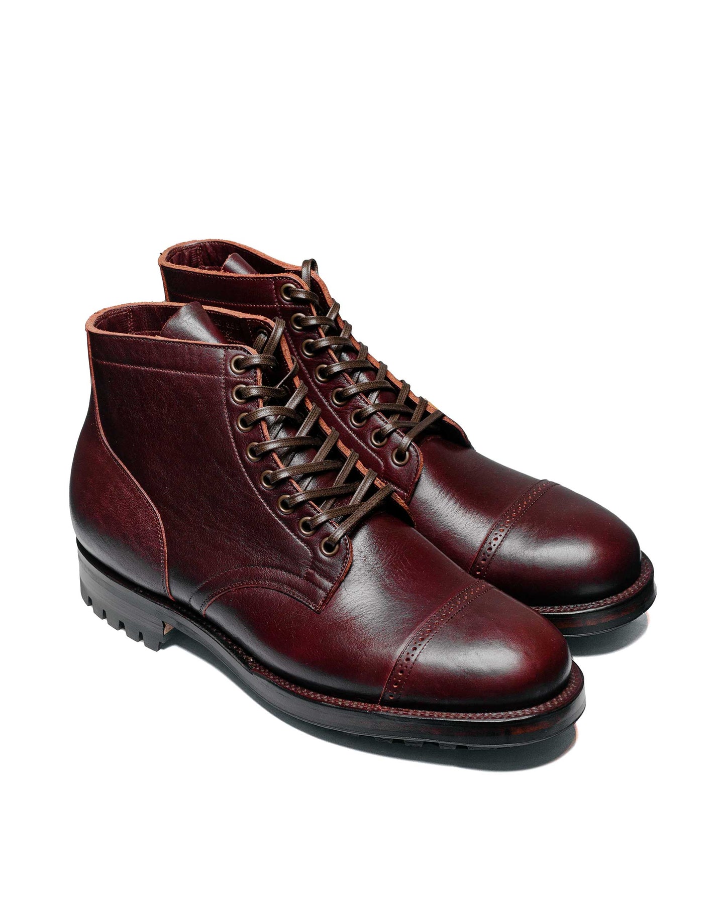 Viberg Service Boot 2030 BCT Burgundy Wooly CXL front side