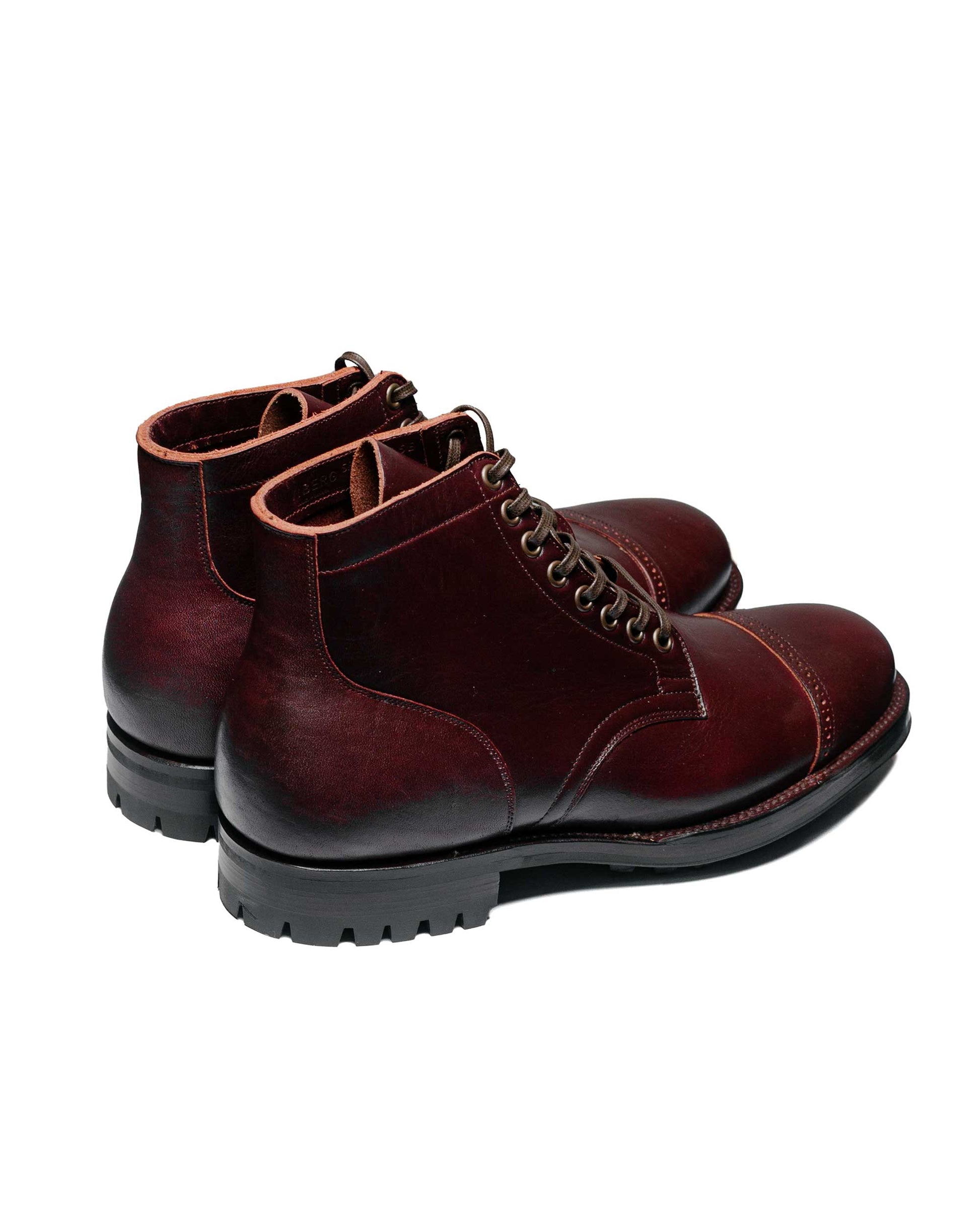 Viberg Service Boot 2030 BCT Burgundy Wooly CXL back side