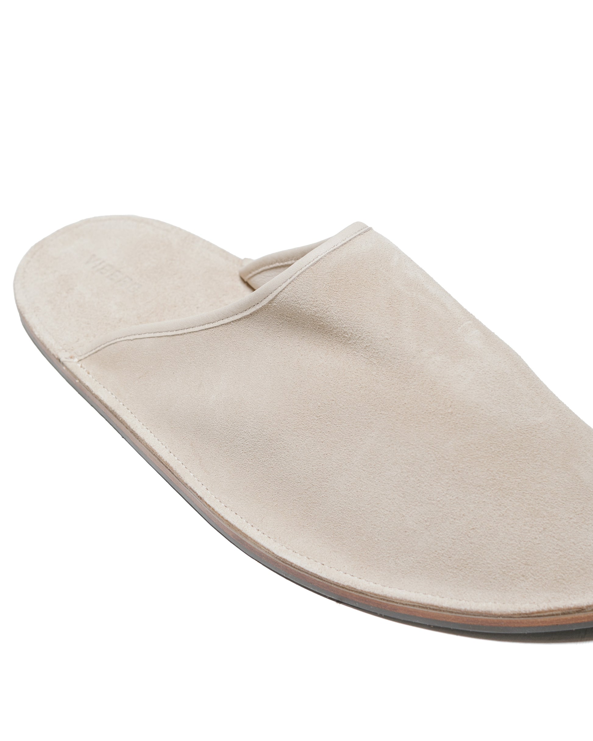 Viberg Slide Parchment Janus Calf Suede CLOSE