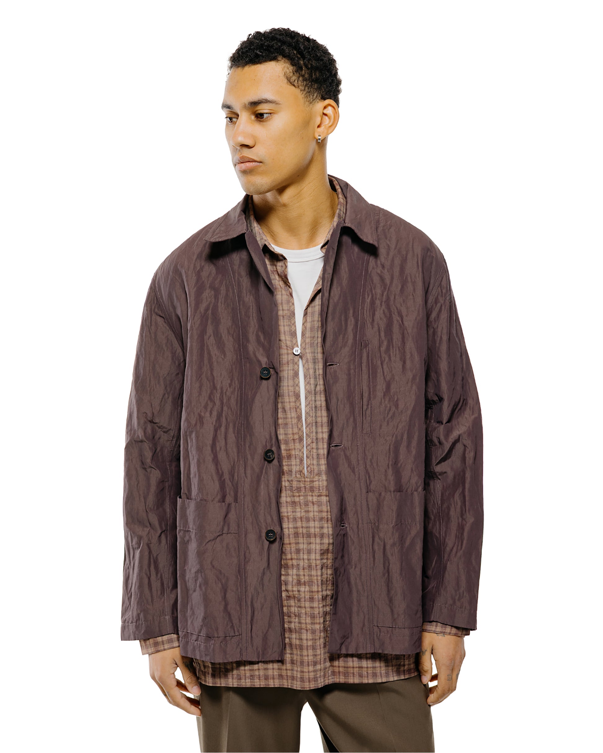 Wanze Box Jacket Cotton Nylon Metal Prune