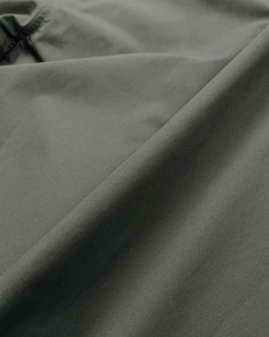 Wanze Boxy Overshirt Structured Cotton Green Smoke Fabric