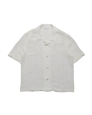 Wanze Camp Shirt Floral Linen White