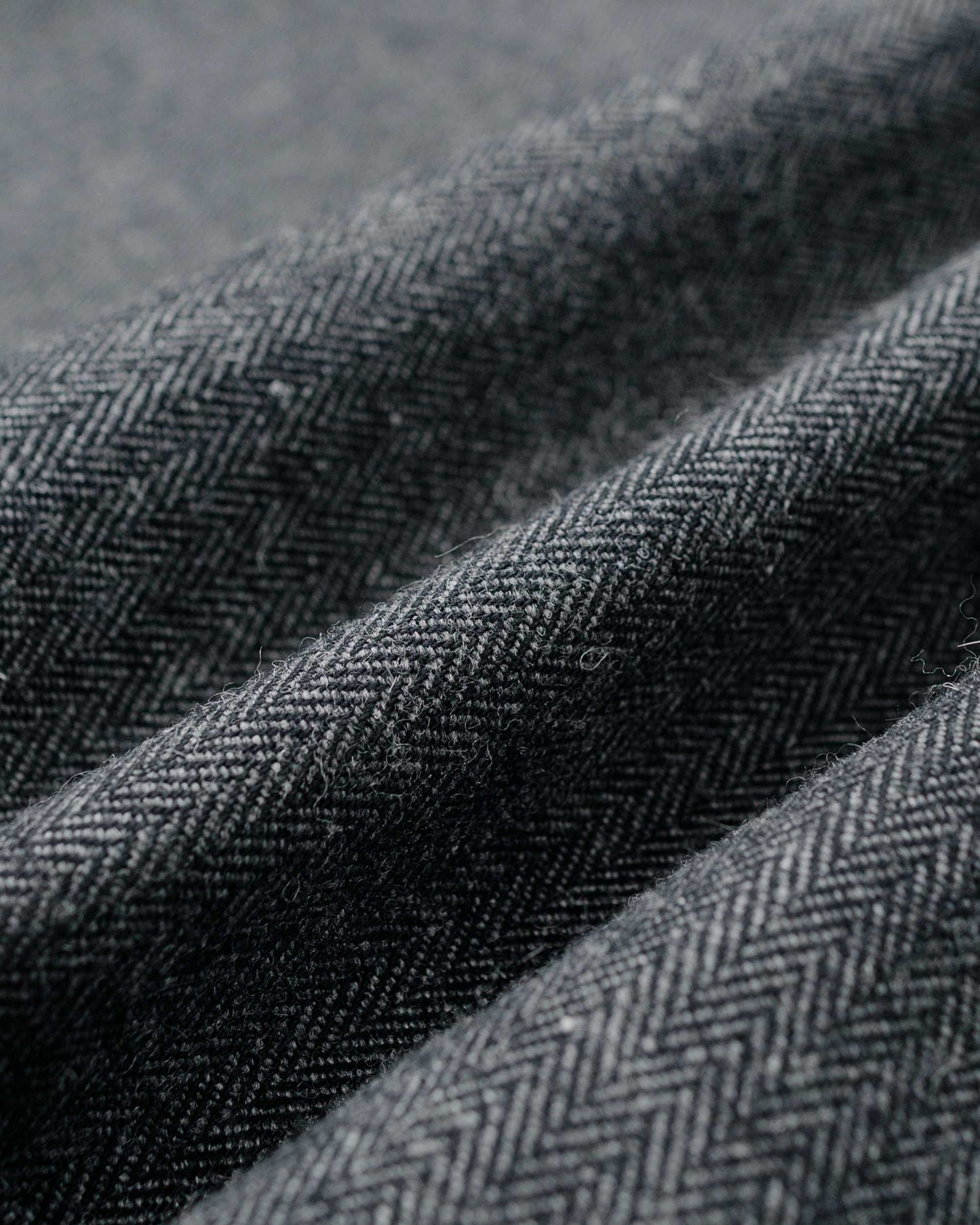 Wanze Chore Shirt Cotton Wool Herringbone Grey