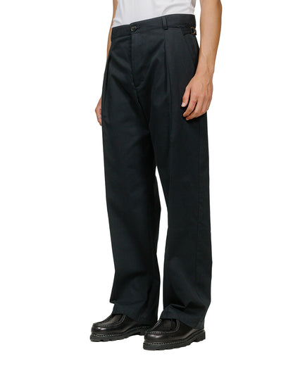 Wanze Cinch Trouser Cotton Twill Black model front