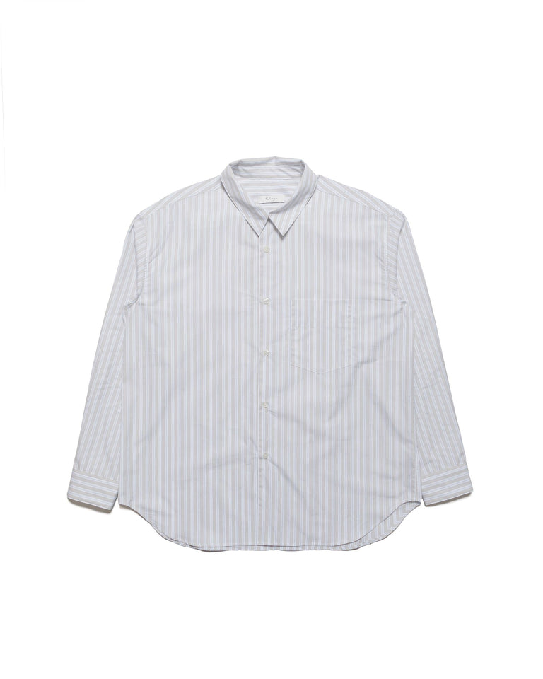 Wanze Classic Button Up Shirt Cotton Poplin Stripe