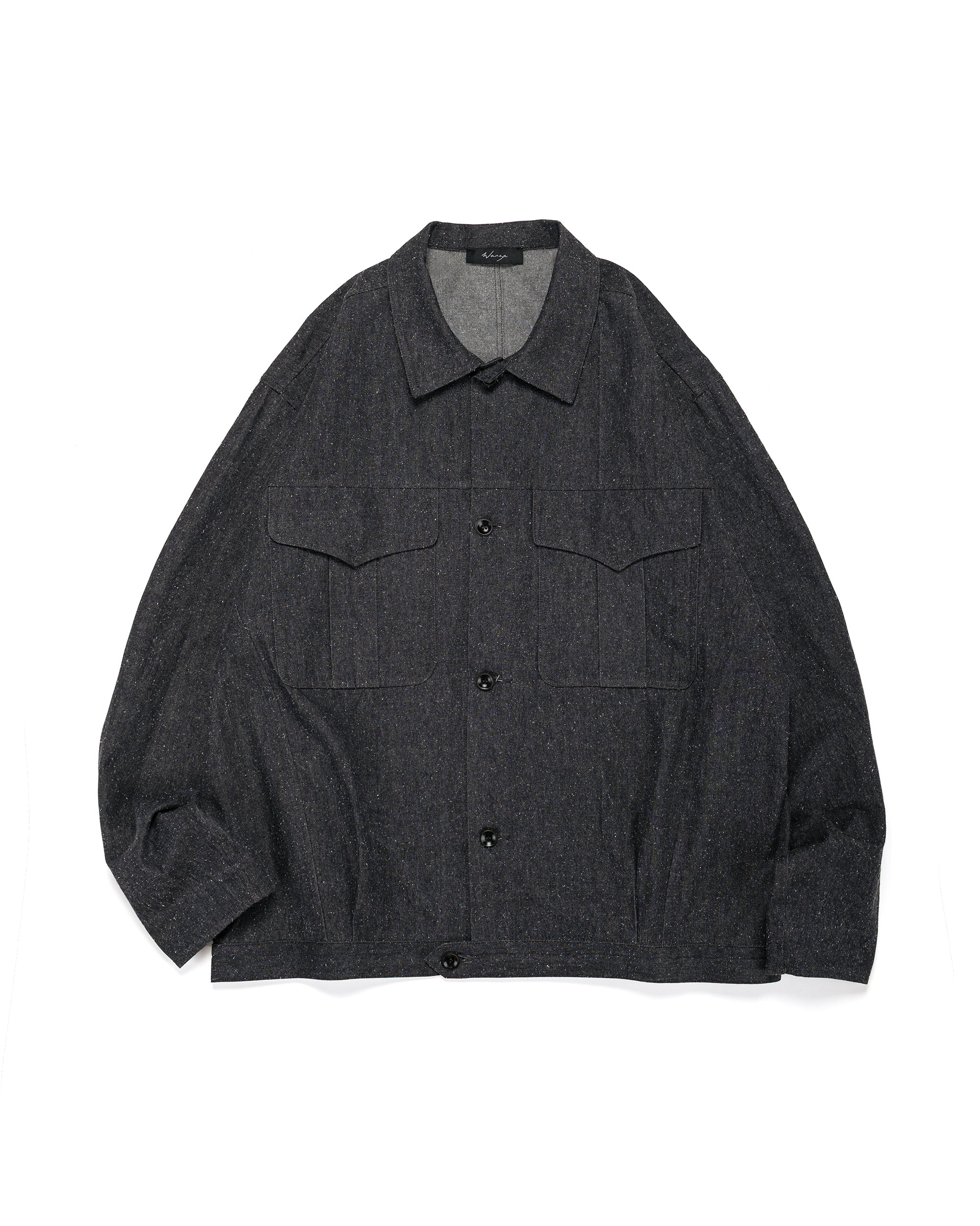 Wanze サイクリスト シャツジャケット コットンシルクシャンブレー