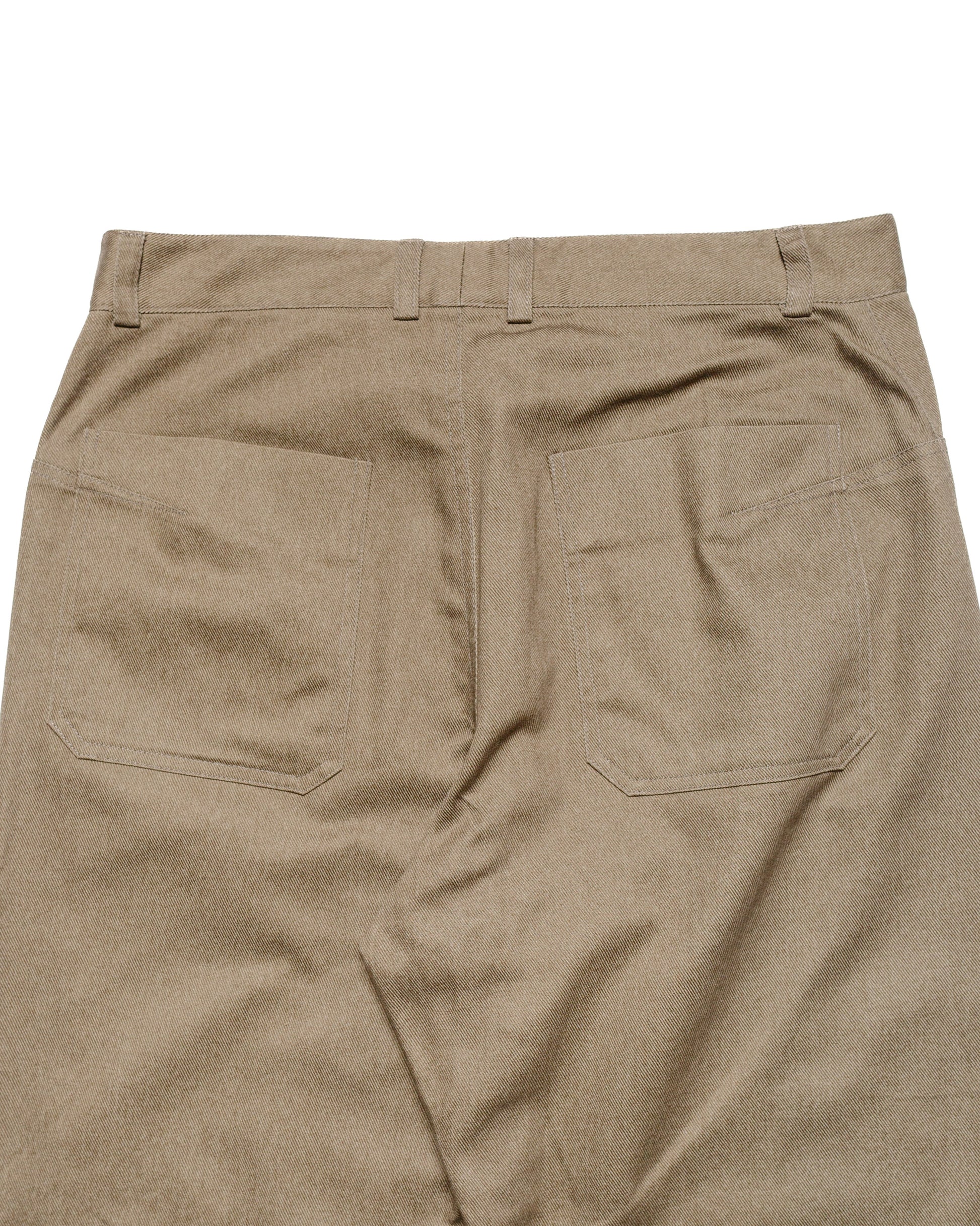 Wanze Darted Straight Leg Pant Cotton Twill Oak back 