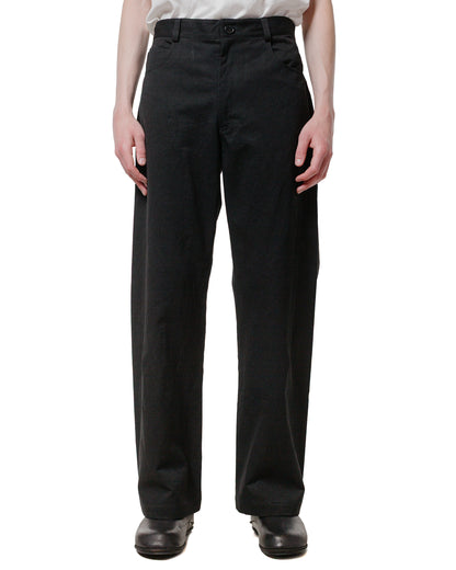 Wanze Darted Straight Leg Pant Washed Cotton Black