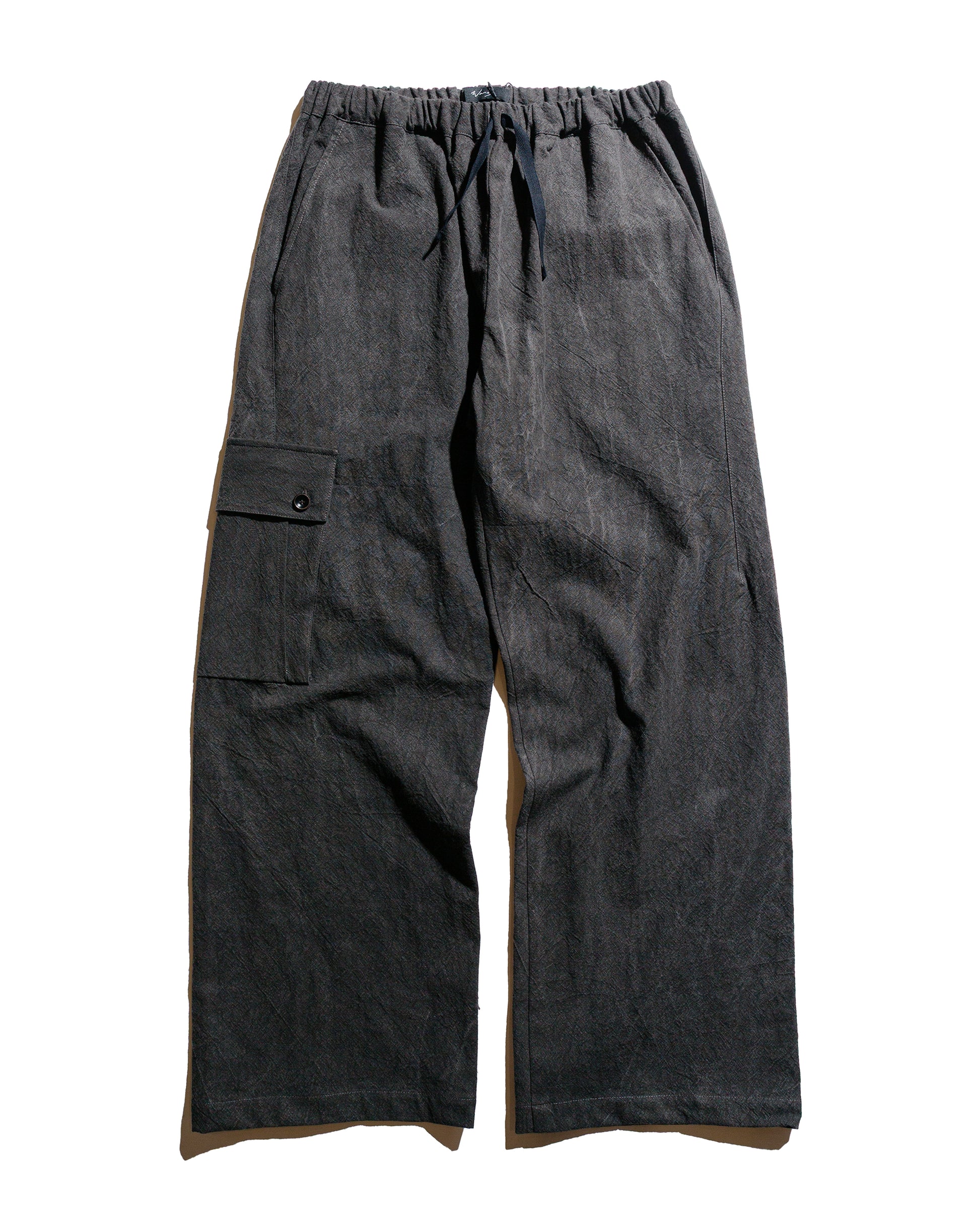 Wanze Easy Pant Cotton Linen Ramie Dark Charcoal