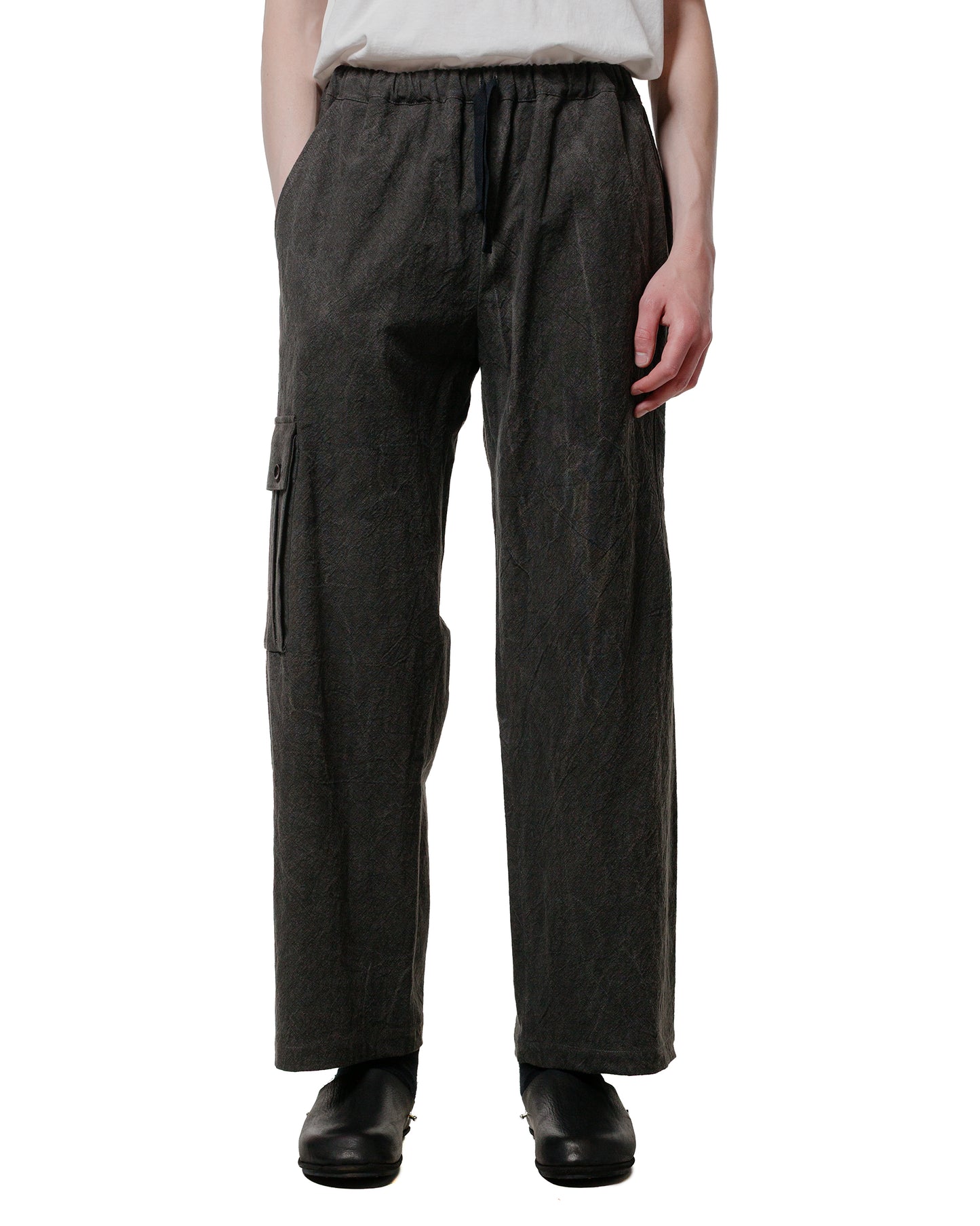 Wanze Easy Pant Cotton Linen Ramie Dark Charcoal