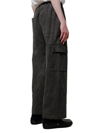 Wanze Easy Pant Cotton Linen Ramie Dark Charcoal