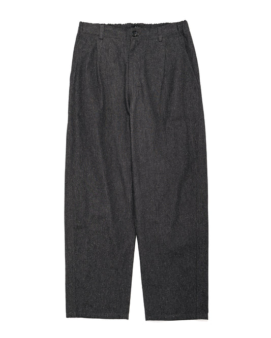 Wanze Easy Trouser Cotton Silk Chambray Black