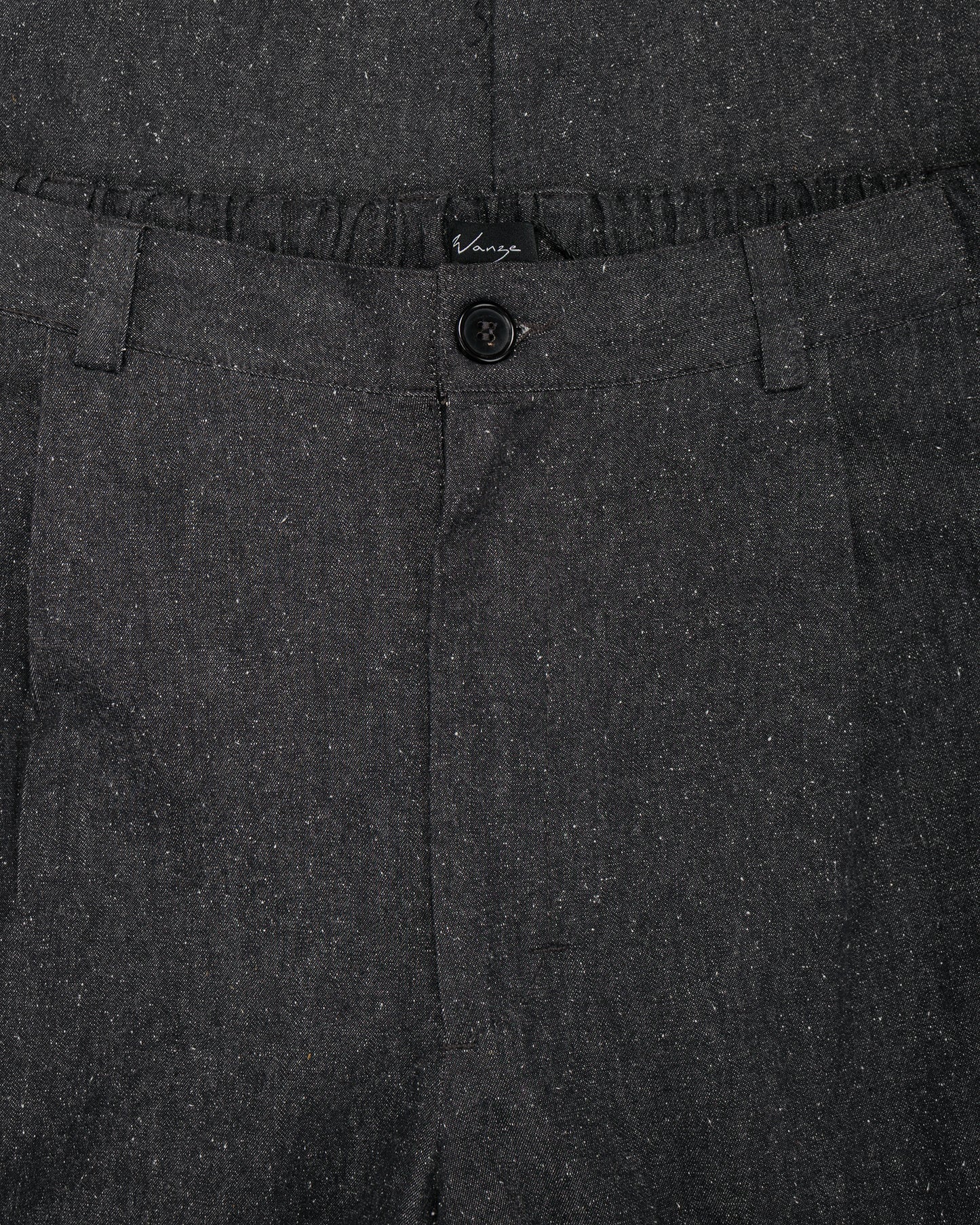 Wanze Easy Trouser Cotton Silk Chambray Black