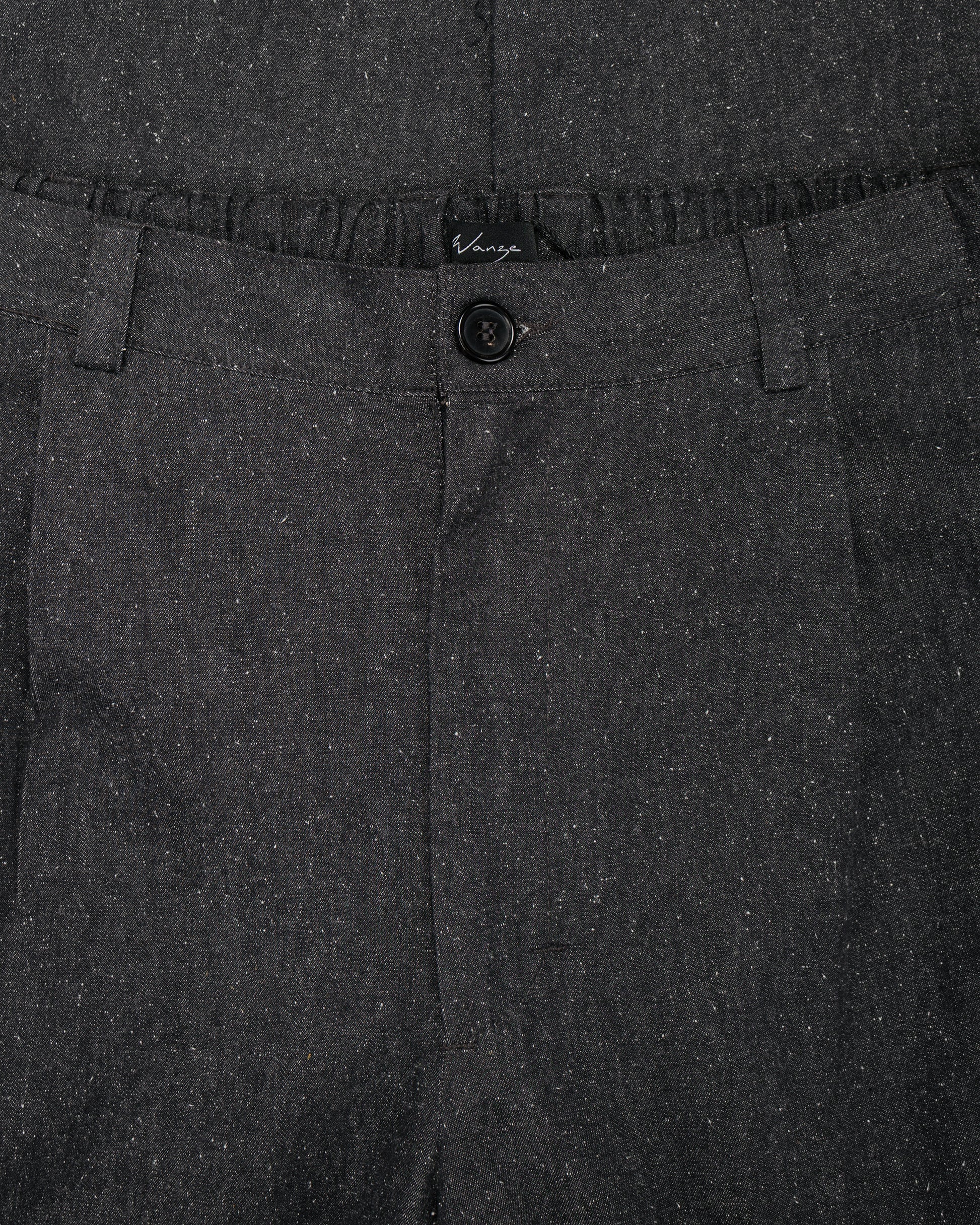 Wanze Easy Trouser Cotton Silk Chambray Black
