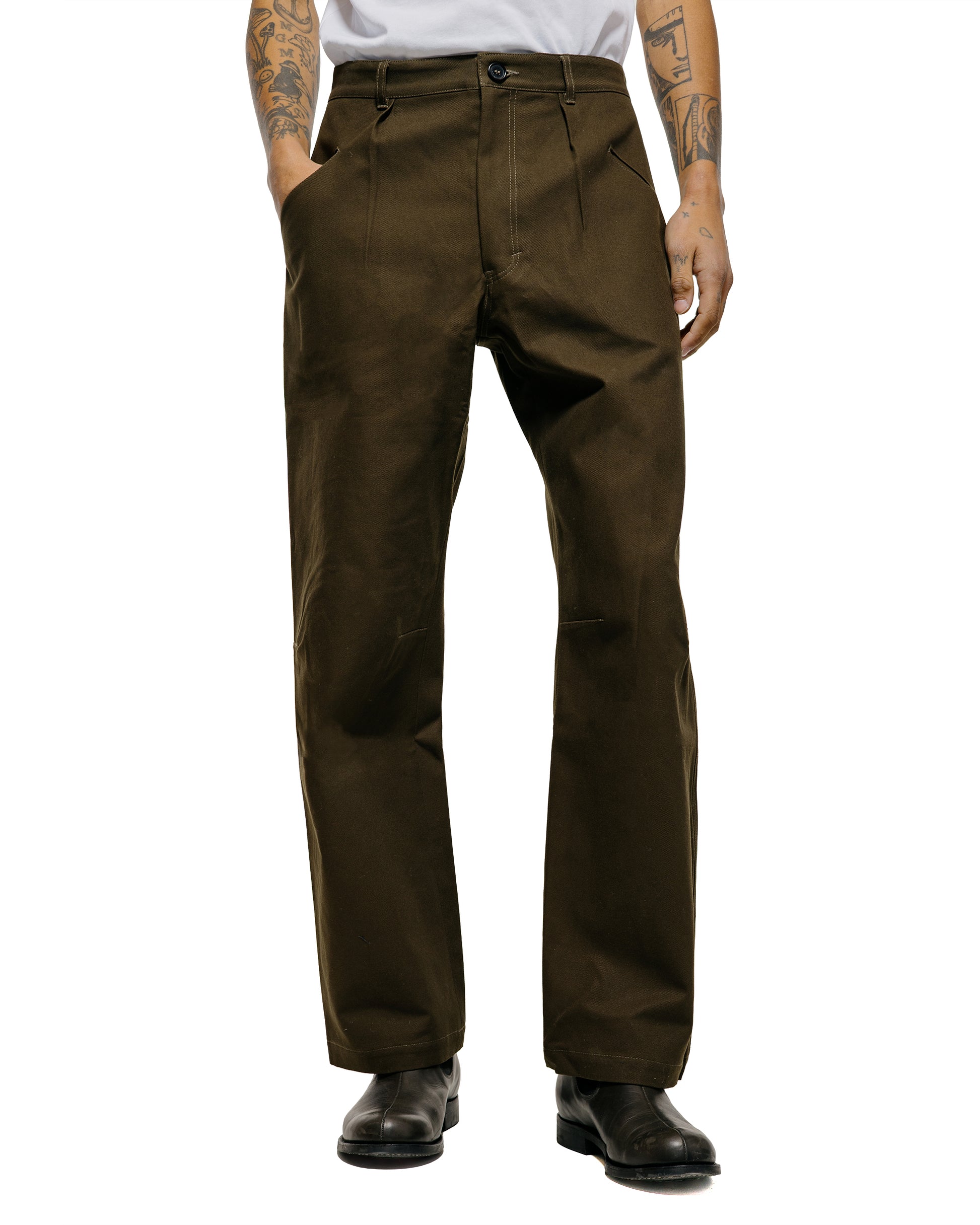 Wanze Flight Pant Cotton Twill Army Green