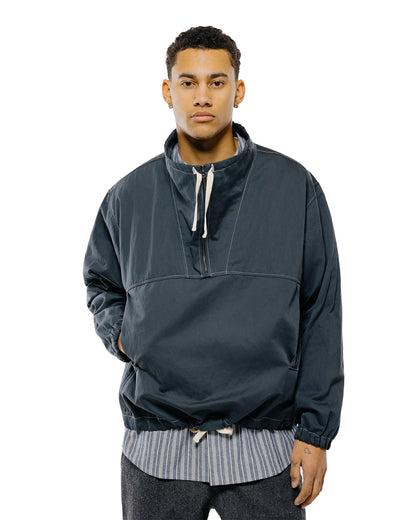 Wanze Funnel Neck Zip Anorak Cotton Metal Midnight