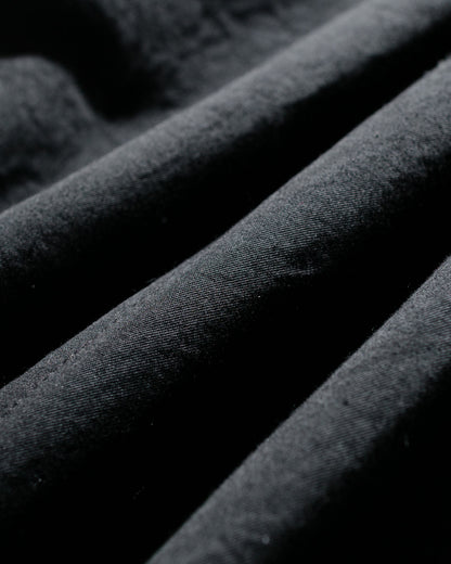 Wanze Raglan Overcoat Washed Cotton Black