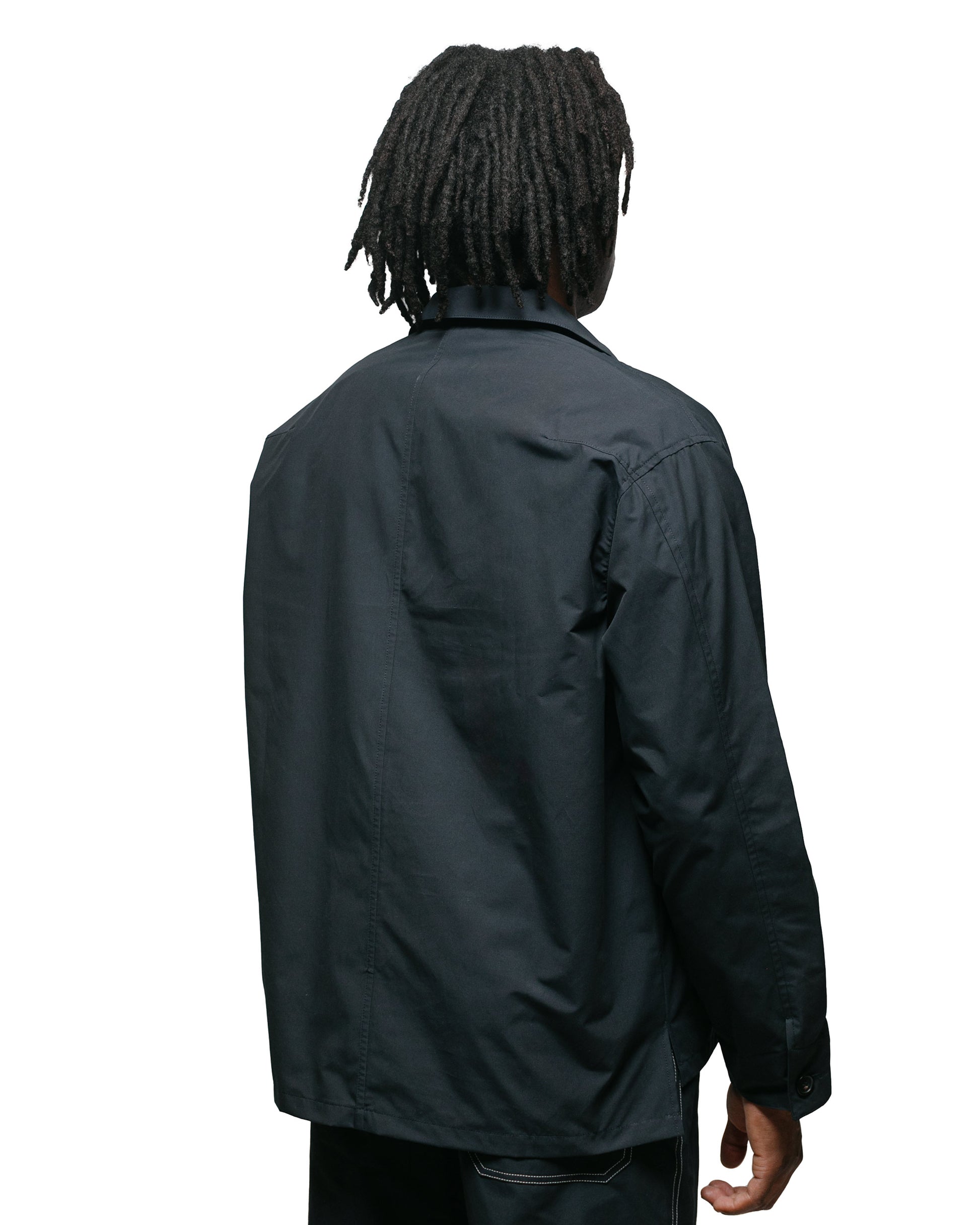 Wanze Smock Overshirt Cotton Navy model back