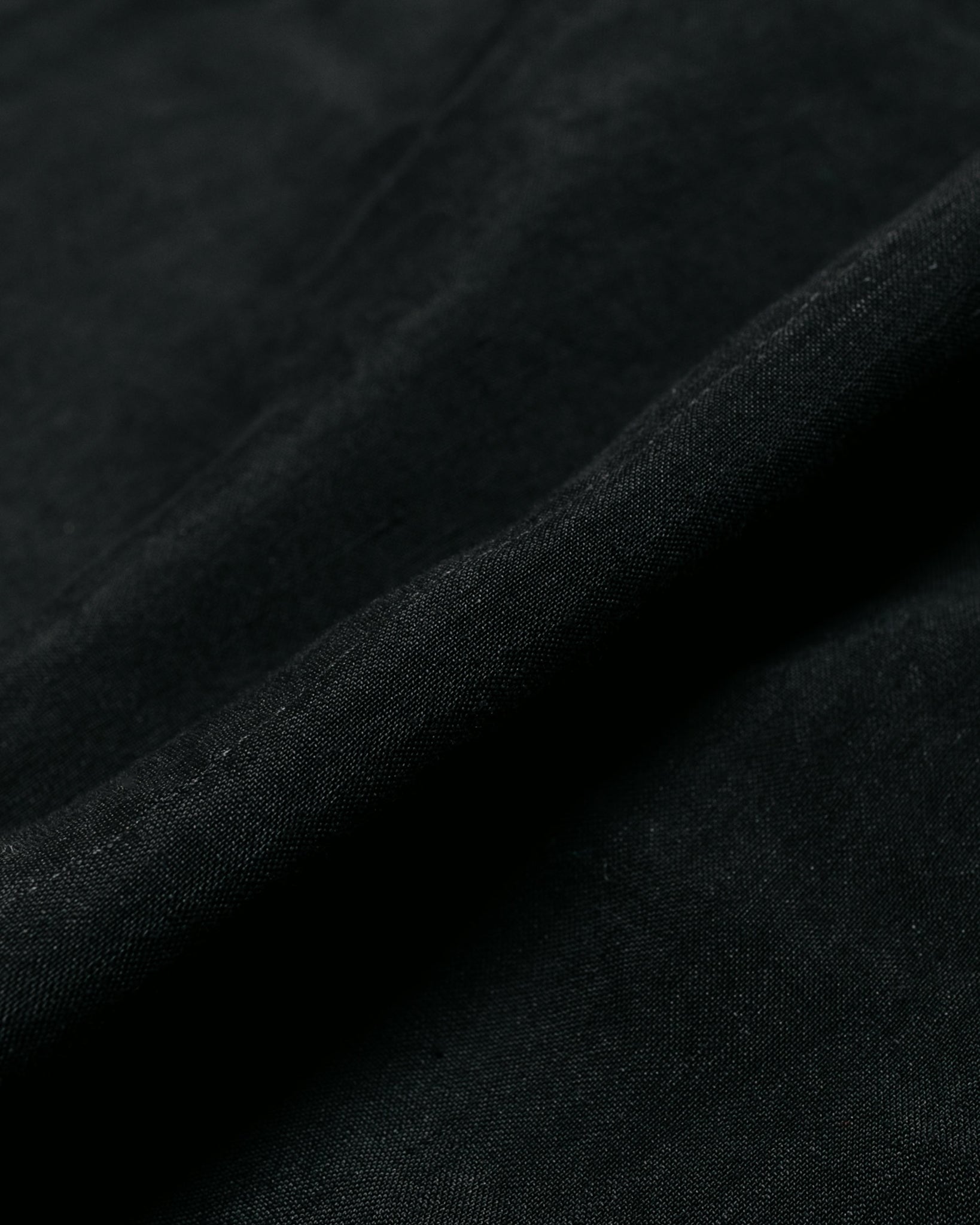 Wanze Smock Overshirt Linen Viscose Black fabric