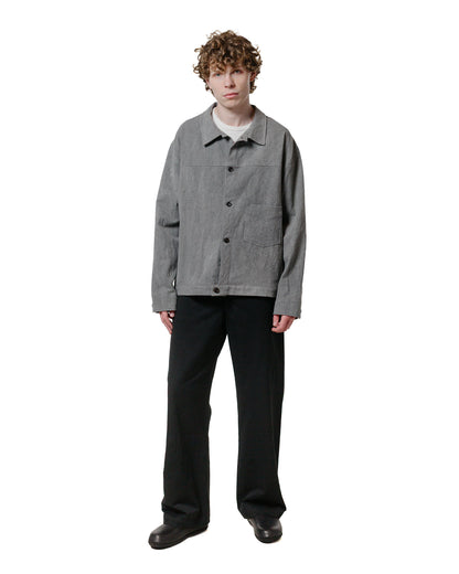 Wanze Type 1 Overshirt Cotton Linen Ramie Light Charcoal