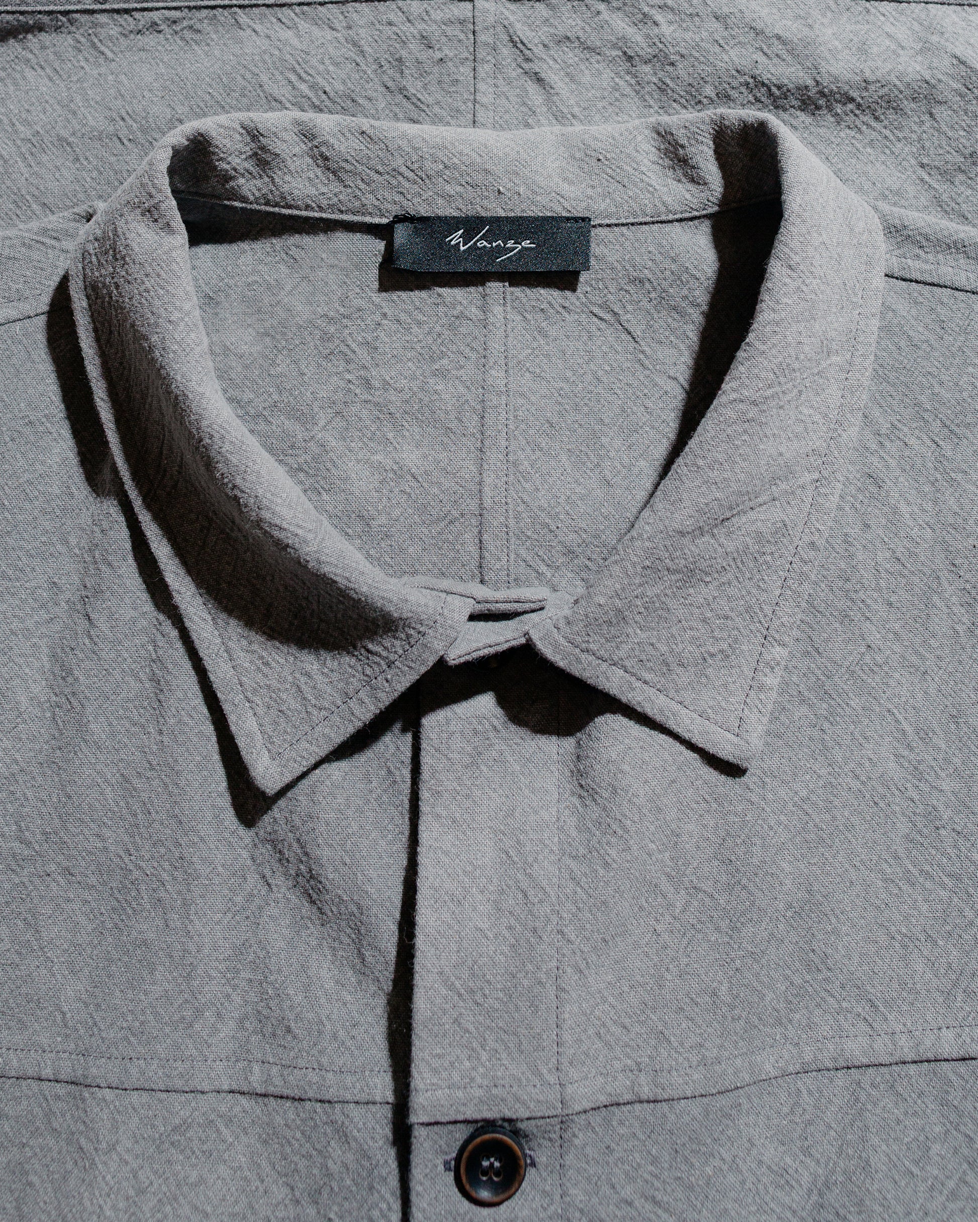 Wanze Type 1 Overshirt Cotton Linen Ramie Light Charcoal