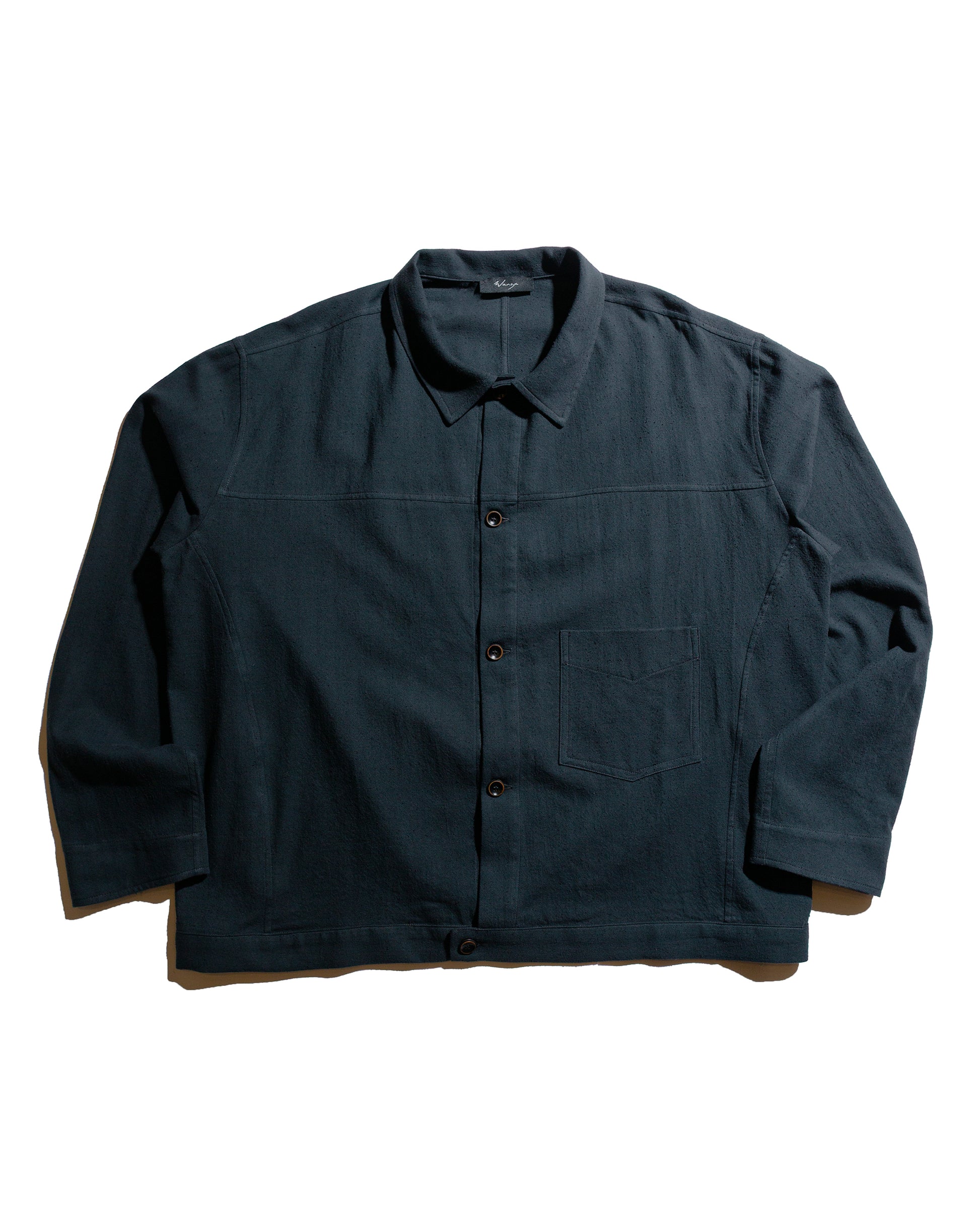 Wanze Type 1 Overshirt Raw Cotton Silk Washed Black