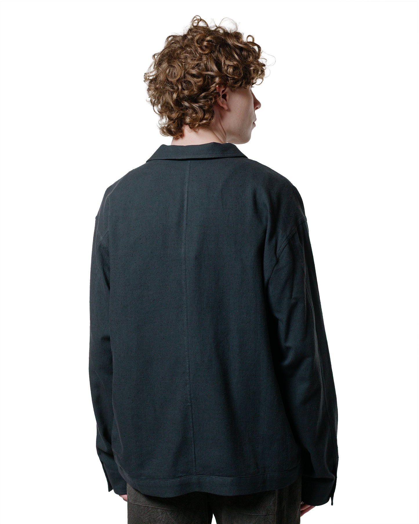 Wanze Type 1 Overshirt Raw Cotton Silk Washed Black