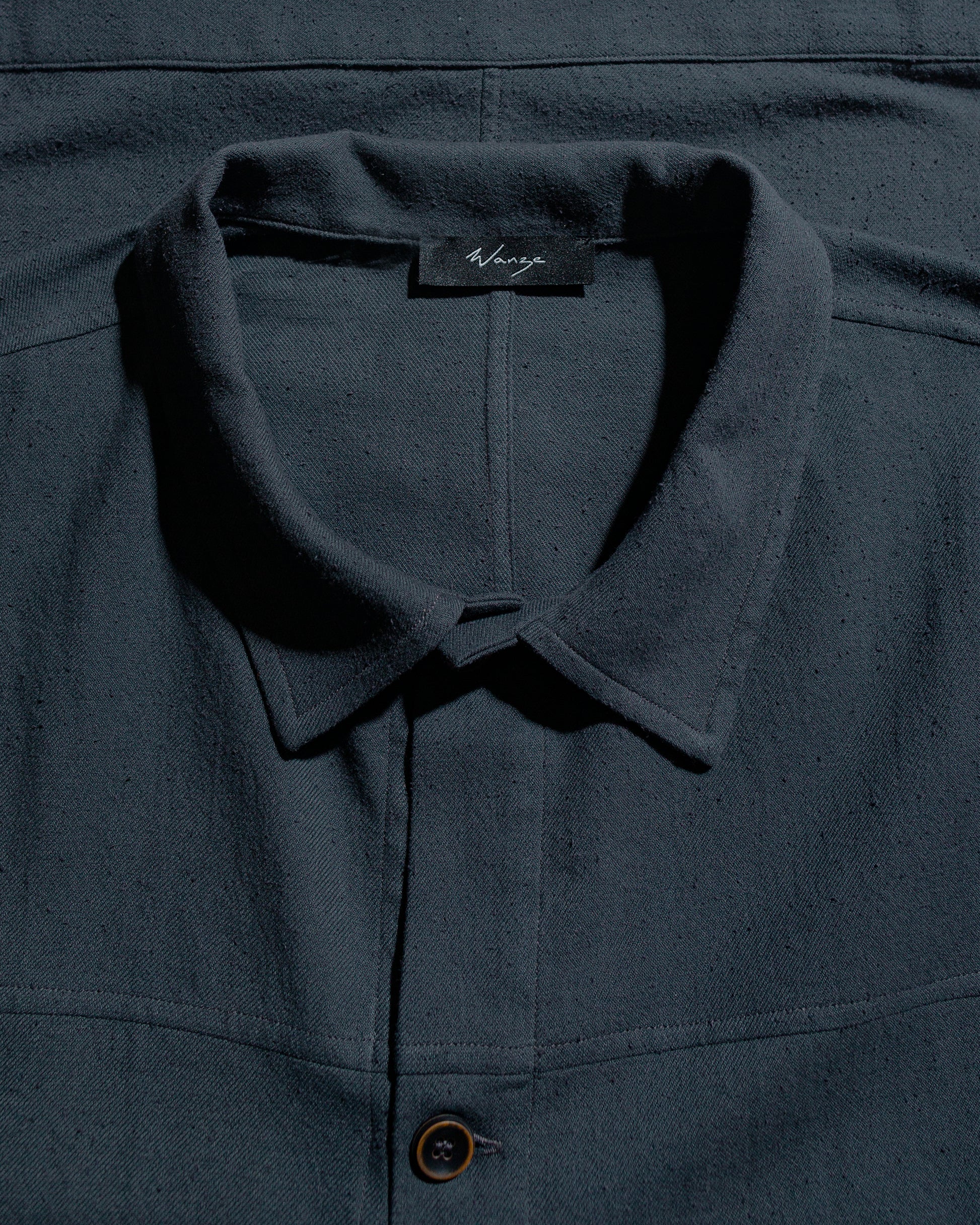Wanze Type 1 Overshirt Raw Cotton Silk Washed Black