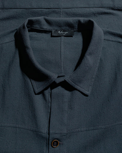 Wanze Type 1 Overshirt Raw Cotton Silk Washed Black