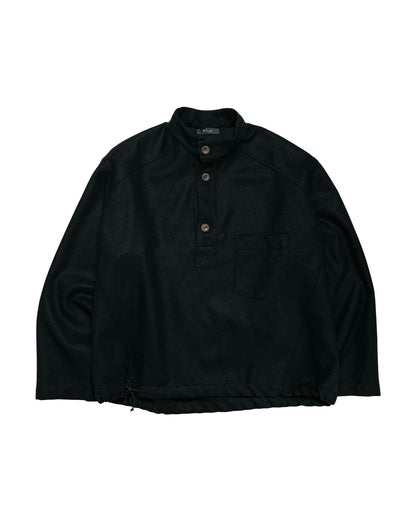 Wanze Work Smock Wool Serge Black
