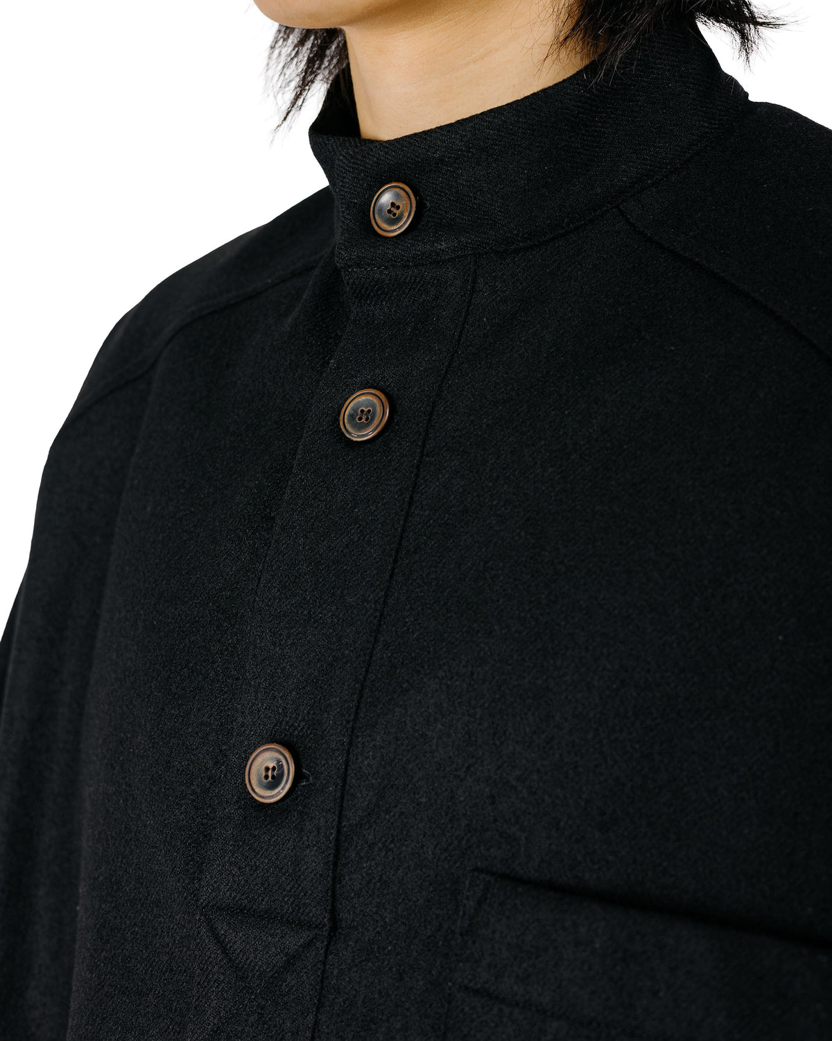 Wanze Work Smock Wool Serge Black