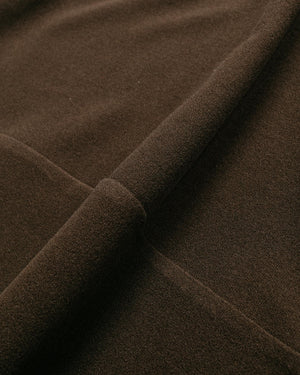 Wanze Zip Cardigan Wool Brown Fabric