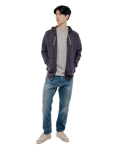 Warehouse Lot. 496 Raglan Freedom Full Zip Hood Dark Navy