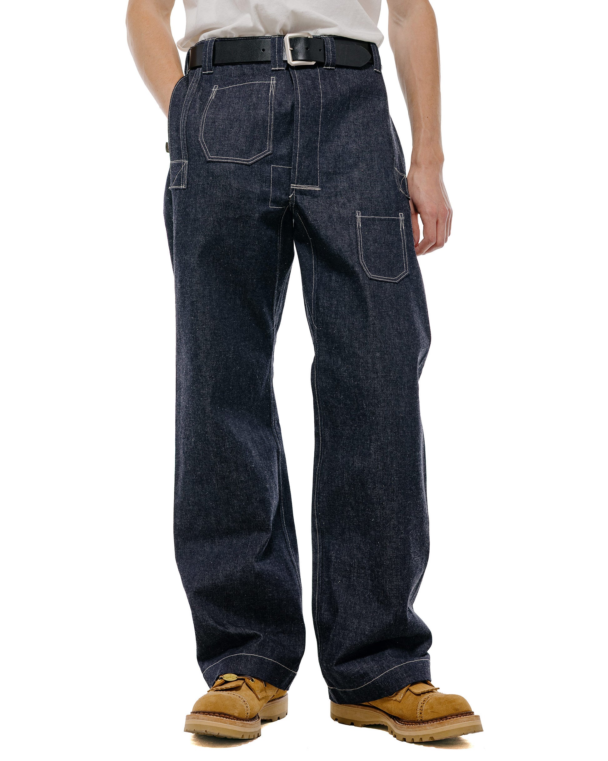 Warehouse Lot. JG-01S 1910s Netmaker's Trousers Indigo Denim Original