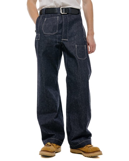 Warehouse Lot. JG-01S 1910s Netmaker's Trousers Indigo Denim Original