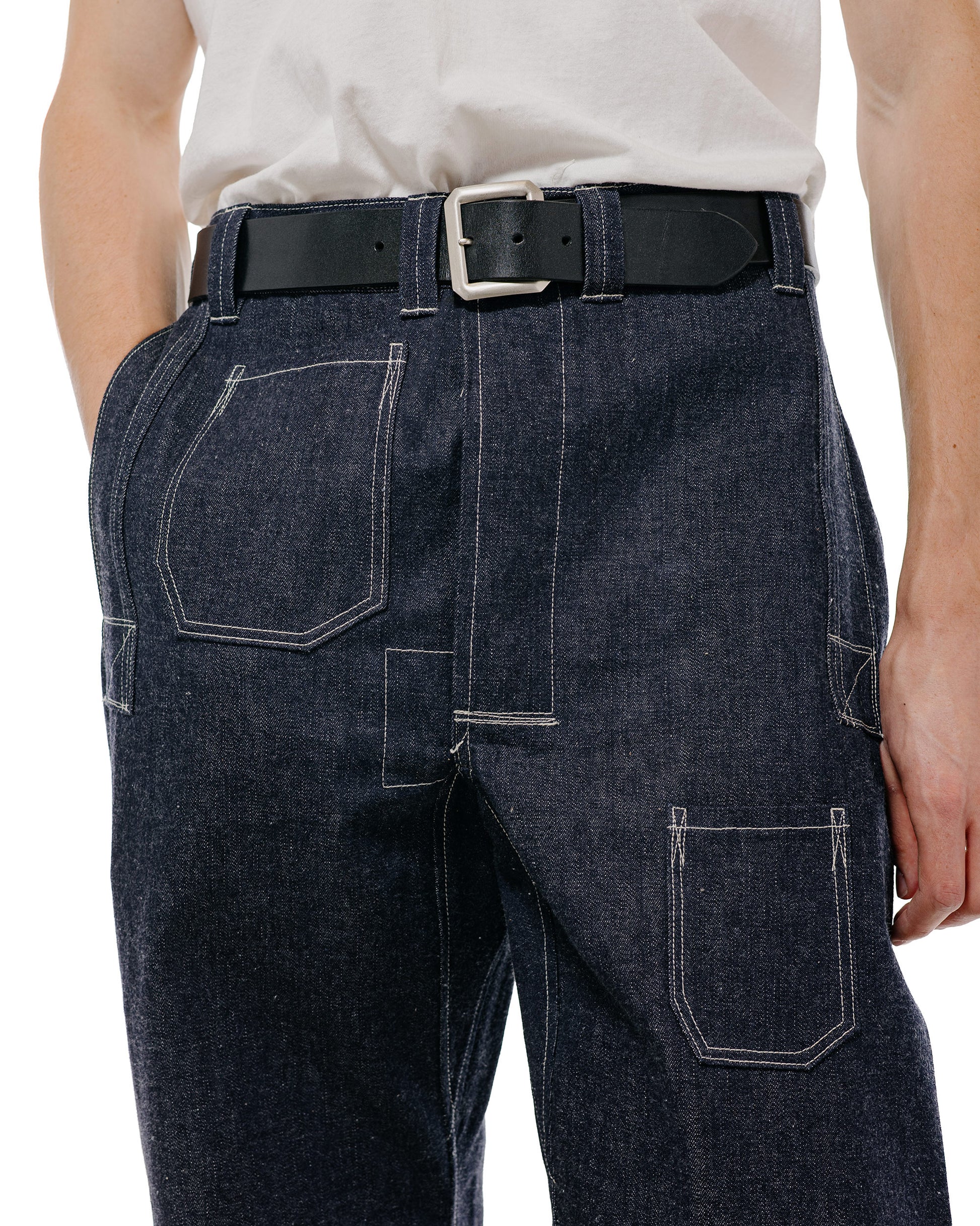 Warehouse Lot. JG-01S 1910s Netmaker's Trousers Indigo Denim Original