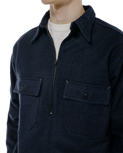 Warehouse Lot. JG-39 C.P.O. Half-Zip Shirt Navy